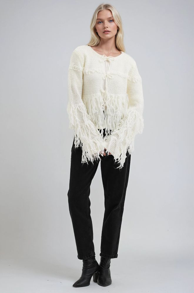 Sobe Istanbul White Boho Casual Vintage Cute Ethnic Retro Cardigan Wholesale Clothing Lounge