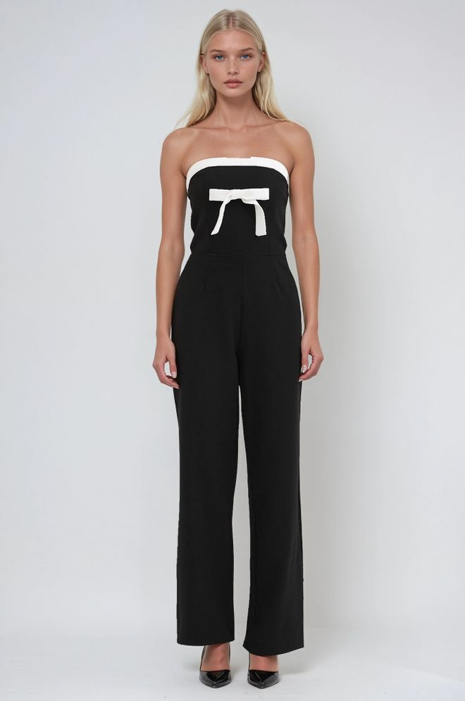 Sobe Istanbul Salopetă Neagră Sexy Elegantă Fără Bretele Tubulară Îmbrăcăminte cu ridicata Vintage