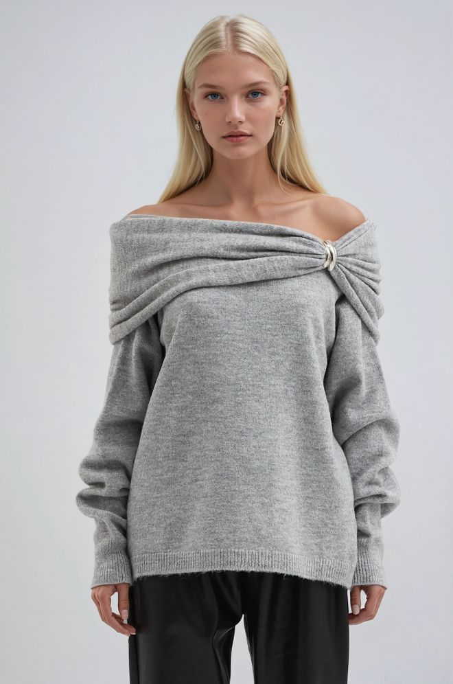 Sobe Istanbul سترة أنيقة غير رسمية وجنسية باللون الرمادي ملابس بالجملة غير رسمي