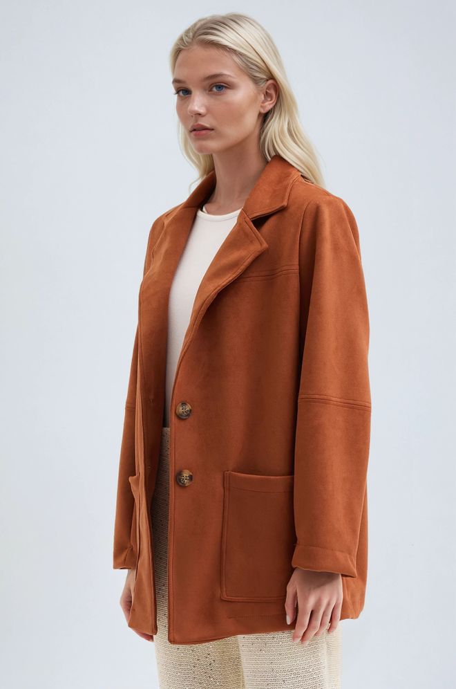 Sobe Istanbul Brown Casual Elegant Vintage Retro Jacket Wholesale Clothing 1