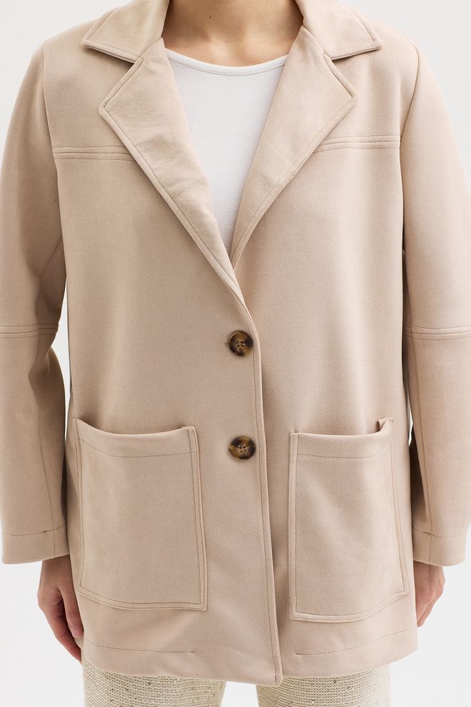 Sobe Istanbul Beige Jacket Single Breasted Blazer Wholesale Clothing 5