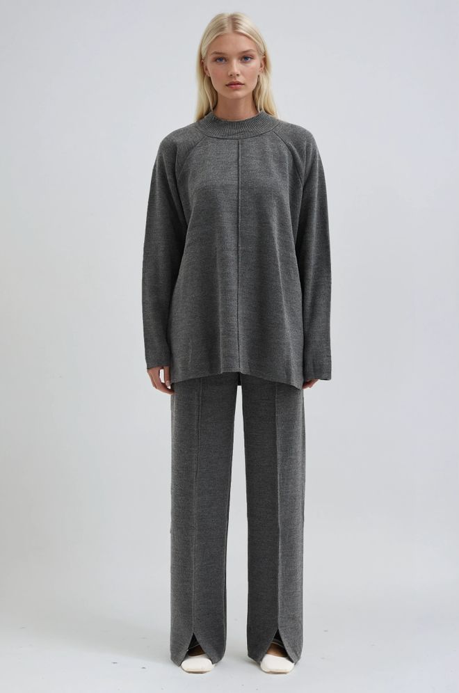 Sobe Istanbul Grey Elegant Modest Casual Set Wholesale Clothing Modest