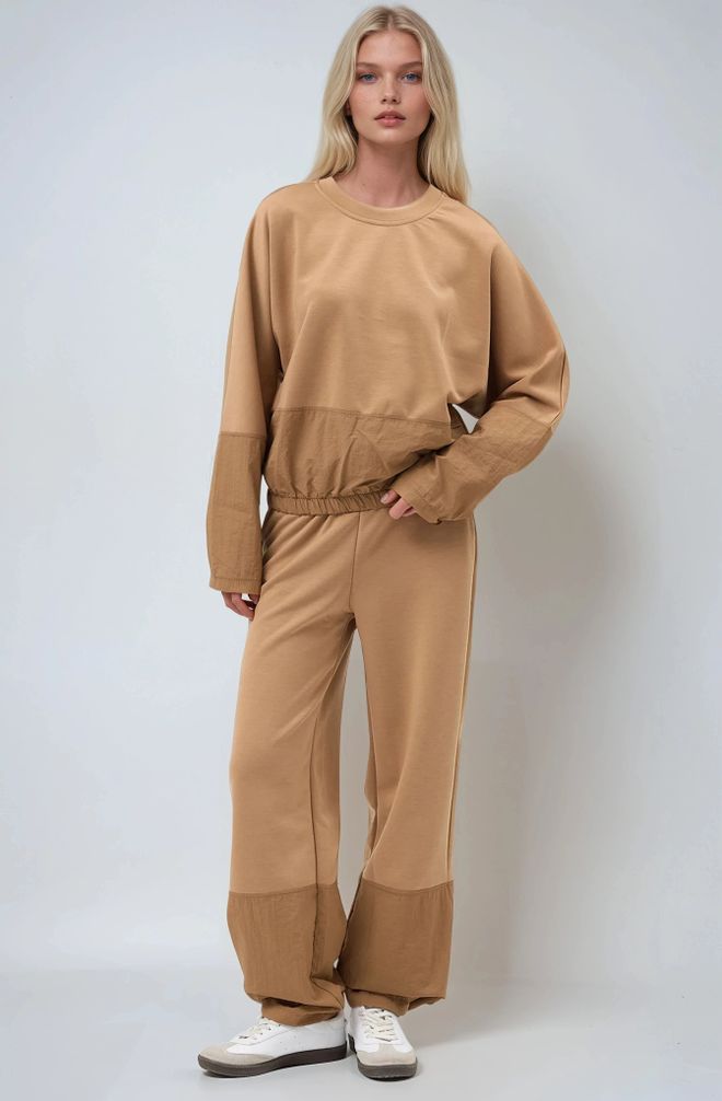 Sobe Istanbul Beige Sport Casual Jogger Set Wholesale Clothing 1