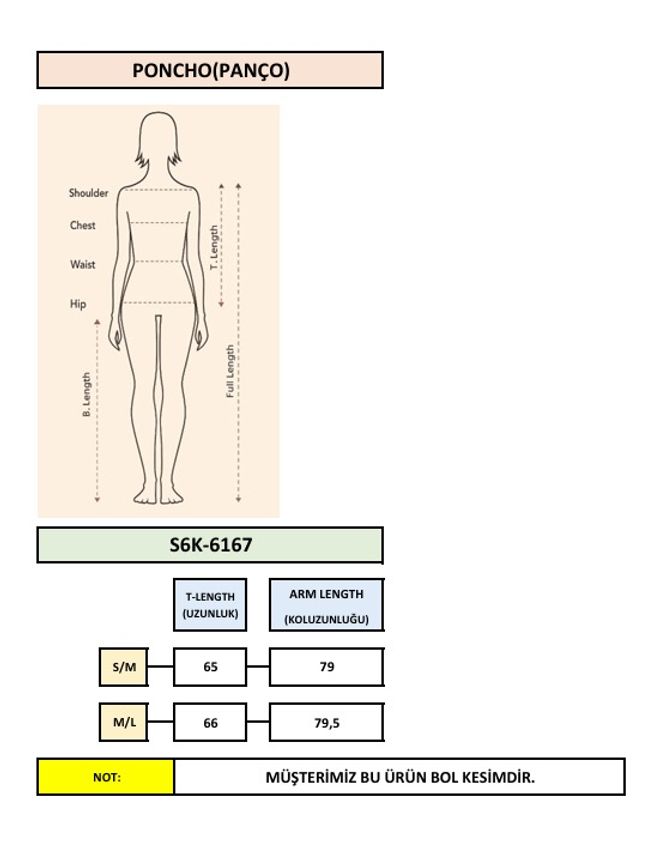 Sobe Istanbul Сив Небрежен Бохо Пончо С Качулка Дрехи на едро Зима