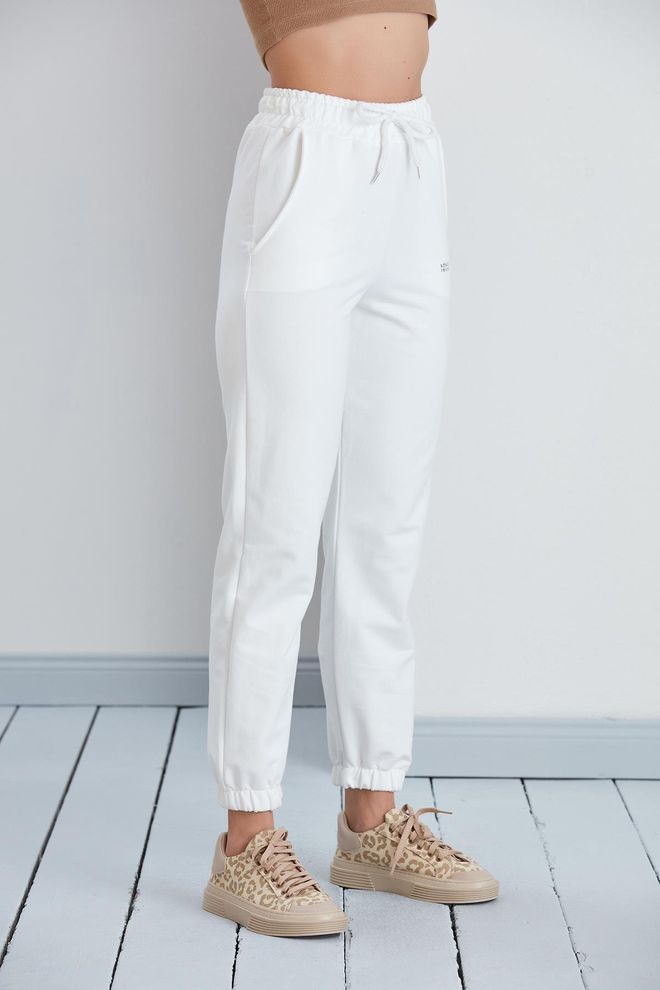 Sortie Collection بنطال رياضي من القطن الممشط بأساور مطاطية ملابس بالجملة شتاء