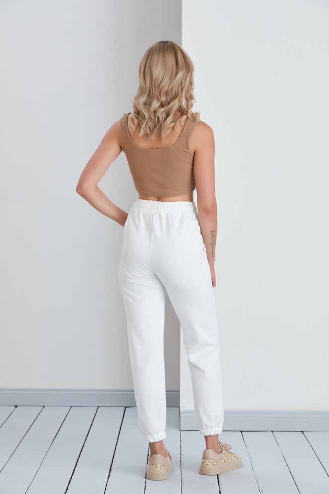 Sortie Collection بنطال رياضي من القطن الممشط بأساور مطاطية ملابس بالجملة 4