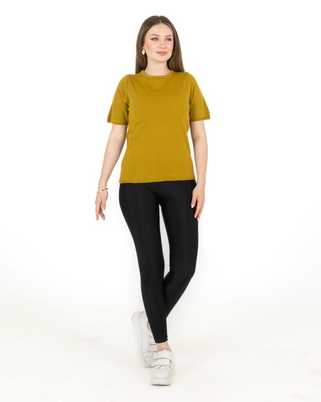 Sortie Collection Pulover S Kratkimi Rokavi Tobacco Oblačila na debelo Ležerno