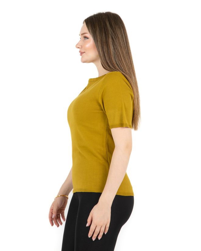 Sortie Collection Megztinis Trumpomis Rankovėmis – Tabakas Didmeninė prekyba drabužiais Platėjančios