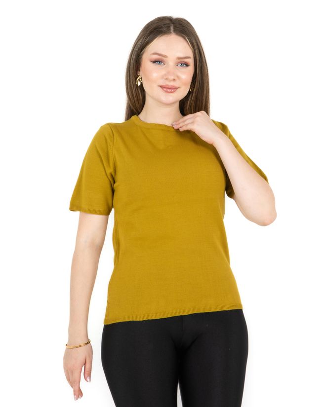 Sortie Collection Megztinis Trumpomis Rankovėmis – Tabakas Didmeninė prekyba drabužiais Nėra audinio