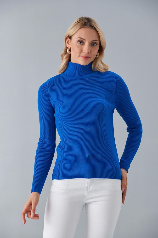 Sortie Collection سترة نصف الياقة المدورة ساكس ملابس بالجملة غير رسمي