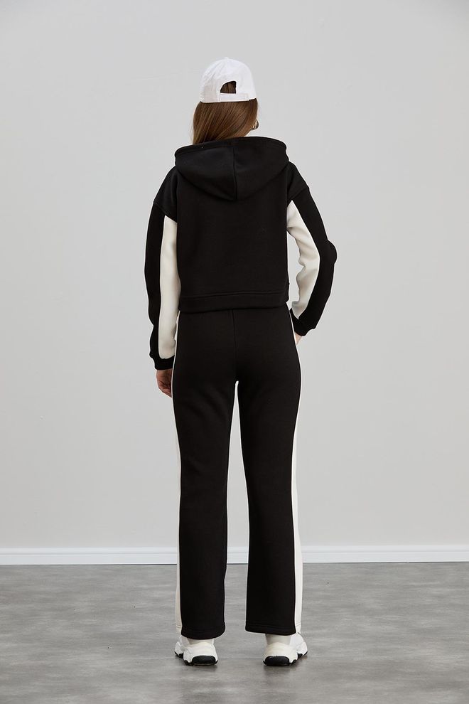 Sortie Collection Hooded Crop Sweat Black Wholesale Clothing Sport