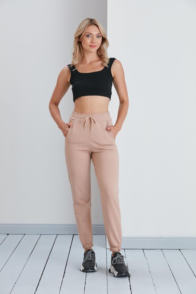 Sortie Collection Elastic Leg Sweatpants Stone Χονδρικό εμπόριο ενδυμάτων Αθλητικό