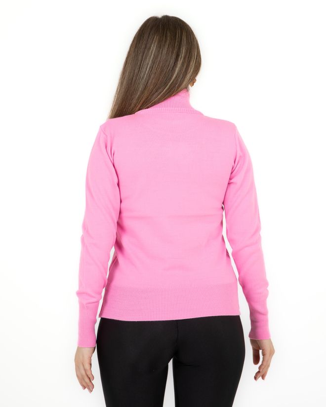 Sortie Collection Turtleneck Basic Sweater Pink Wholesale Clothing Fall