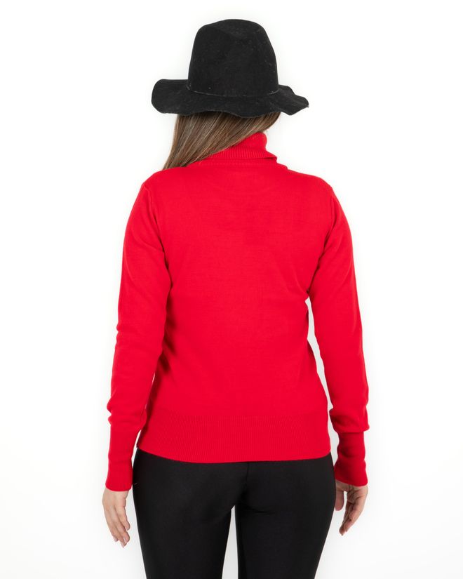 Sortie Collection Osnovni Pulover S Dolčevitom Crveni Veleprodaja odjeće 4