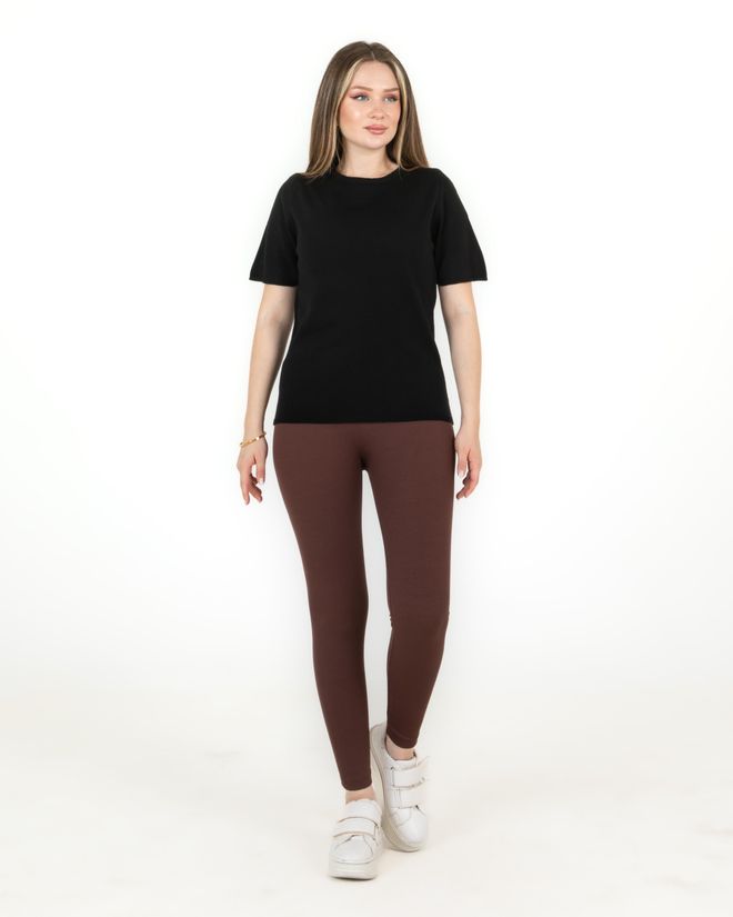 Sortie Collection Свитер С Коротким Рукавом Черный Оптовая продажа одежды Повседневный