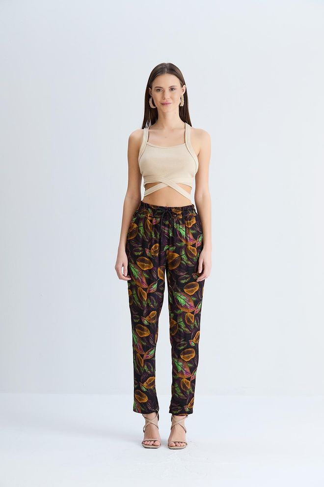 Sortie Collection Siebdruckhose Braun Großhandelskleidung Lässig