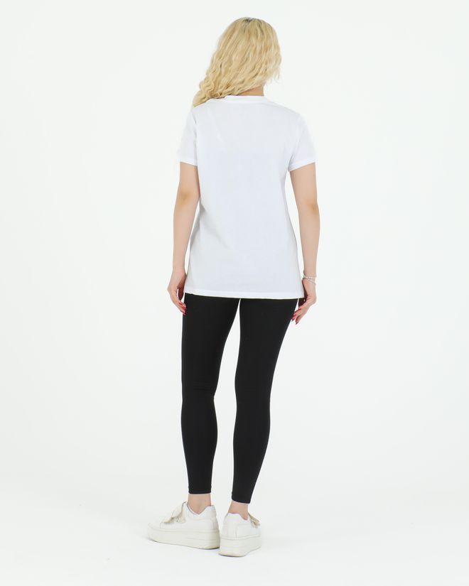 Sortie Collection Graphic Patterned T shirt White Wholesale Clothing Spring