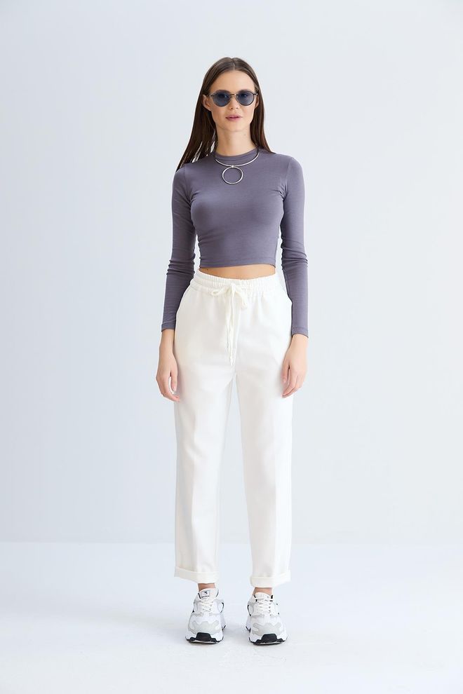 Sortie Collection Pantalone Modello Neva Bianco Abbigliamento all'ingrosso Casuale