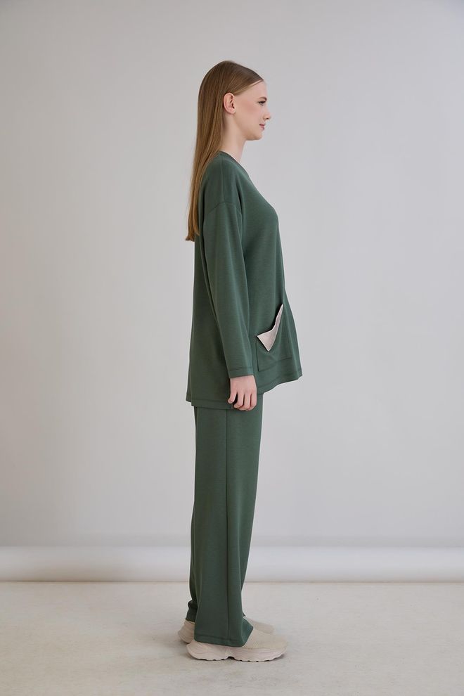 Sortie Collection Verde Casual Sportivo Tuta Abbigliamento all'ingrosso Da cocktail