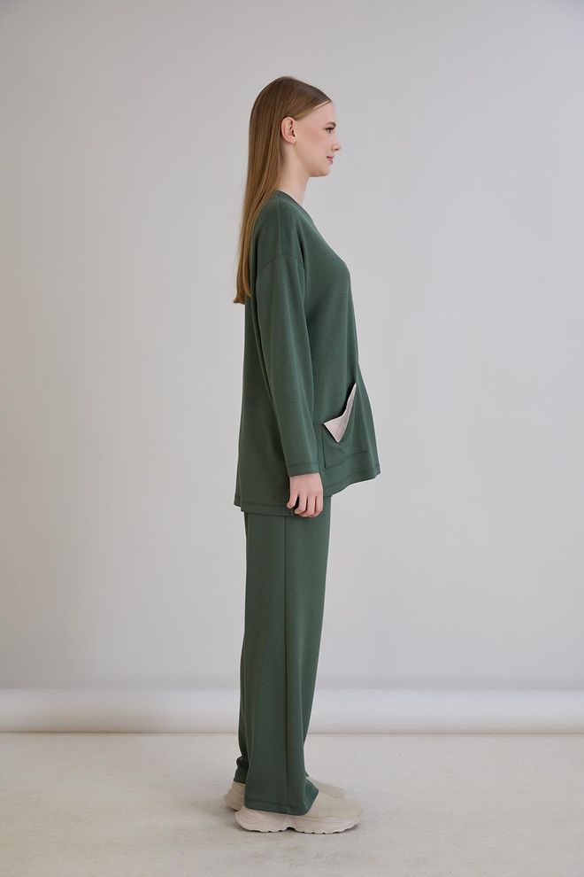 Sortie Collection Zelena Ležerno Skromno Šport Tunika Oblačila na debelo Pomlad