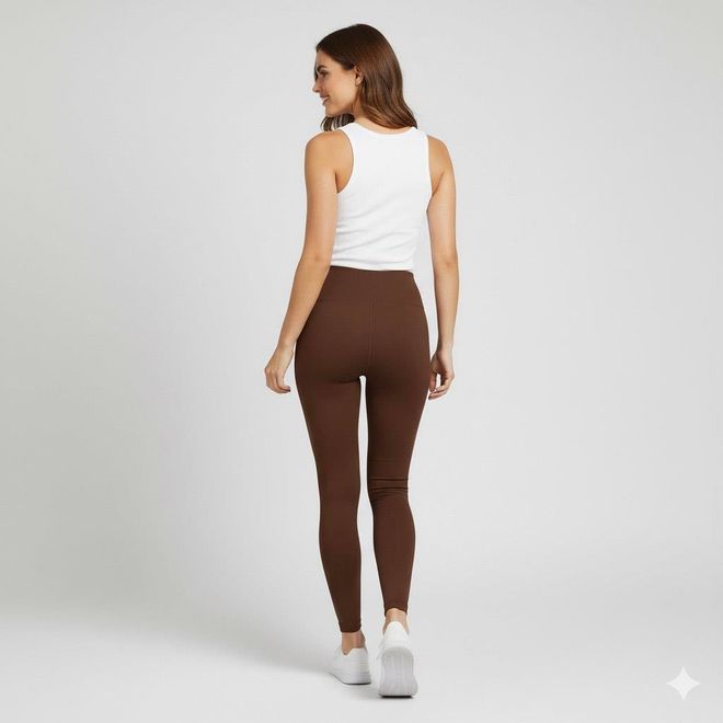 Sortie Collection Brown Casual Sport Leggings High Waist Skinny Wholesale Clothing 1