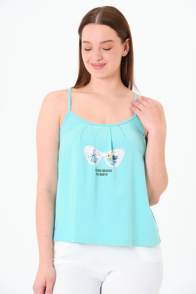 Sortie Collection Blue Tshirt Casual Sport Sleeveless Cap Sleeve Wholesale Clothing 5