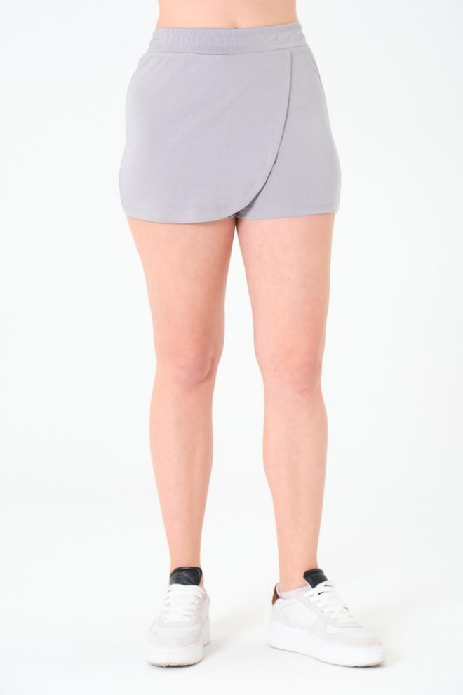 Sortie Collection Grau Lässig Sport Skort – Shortss Großhandelskleidung Lässig