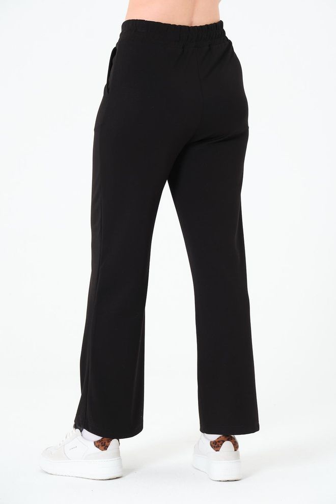 Sortie Collection Black Casual Tapered Carrot Pants Wholesale Clothing Work