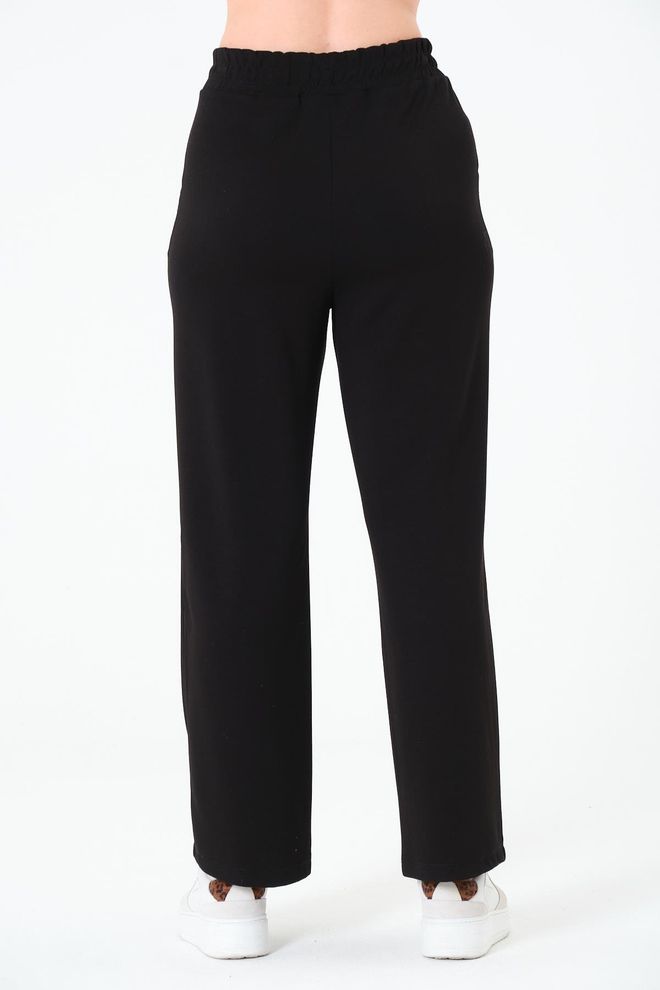 Sortie Collection Black Casual Tapered Carrot Pants Wholesale Clothing 1