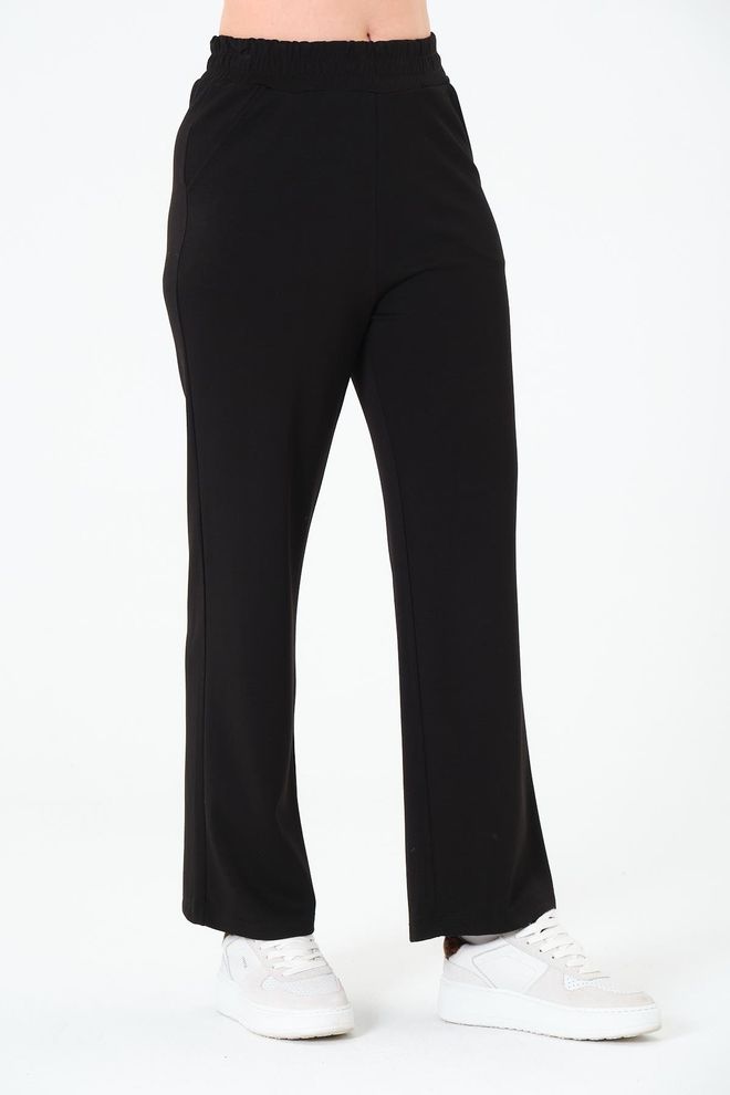 Sortie Collection Black Casual Tapered Carrot Pants Wholesale Clothing 4