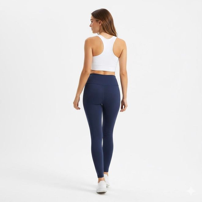 Sortie Collection Navy Blue Leggings High Waist Skinny Sport Casual Wholesale Clothing 1