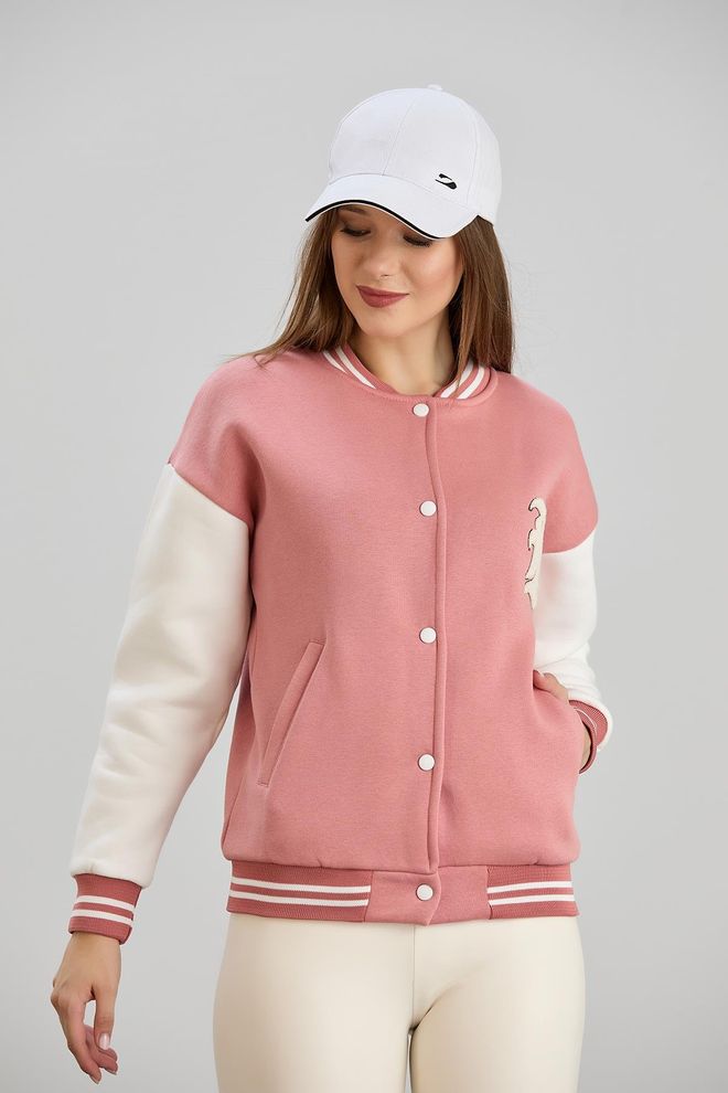 Sortie Collection Pink Varsity Jacket Wholesale Clothing Lounge