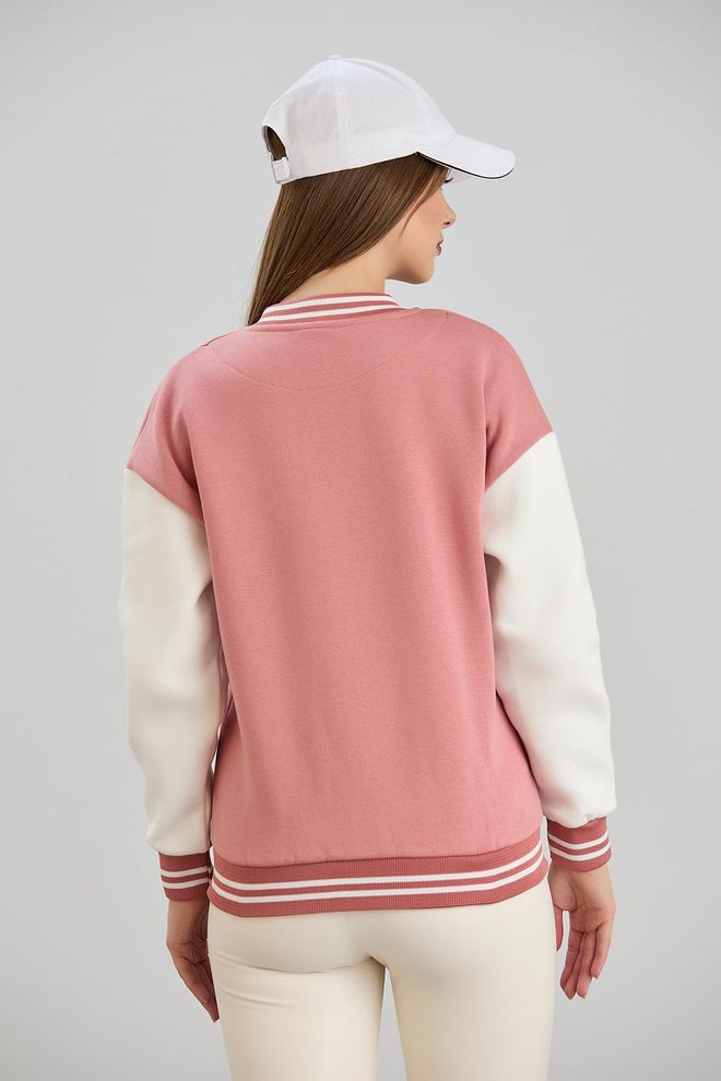 Sortie Collection Pink Varsity Jacket Wholesale Clothing 5