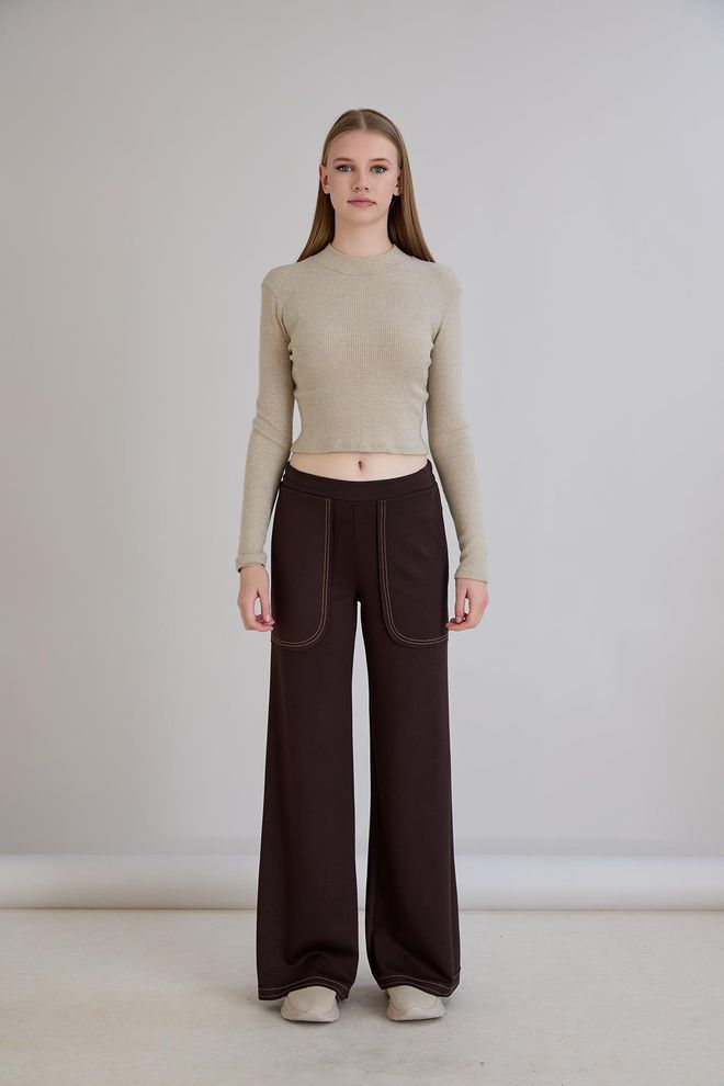 Sortie Collection Rjave Ležerne Ulične Trenirke Oblačila na debelo Lounge