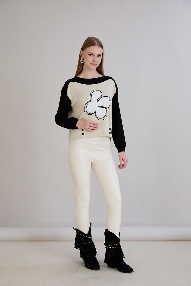 Sortie Collection Schwarz Lässig Streetwear Sport Bluse Großhandelskleidung Lässig