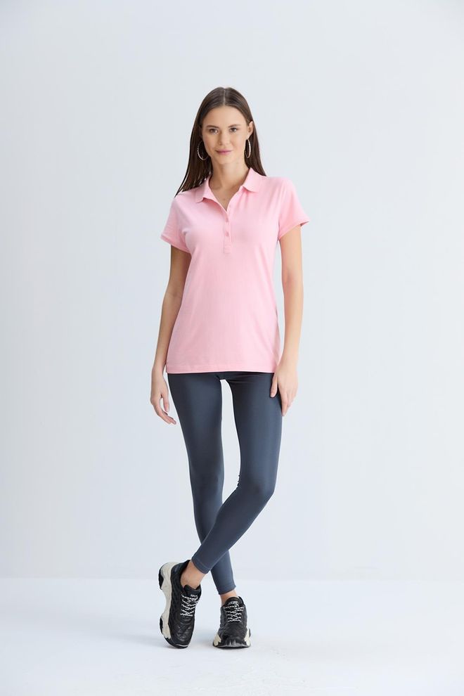 Sortie Collection Pink Casual Sport Preppy Slim Fit Polo Neck Tshirt Wholesale Clothing 5