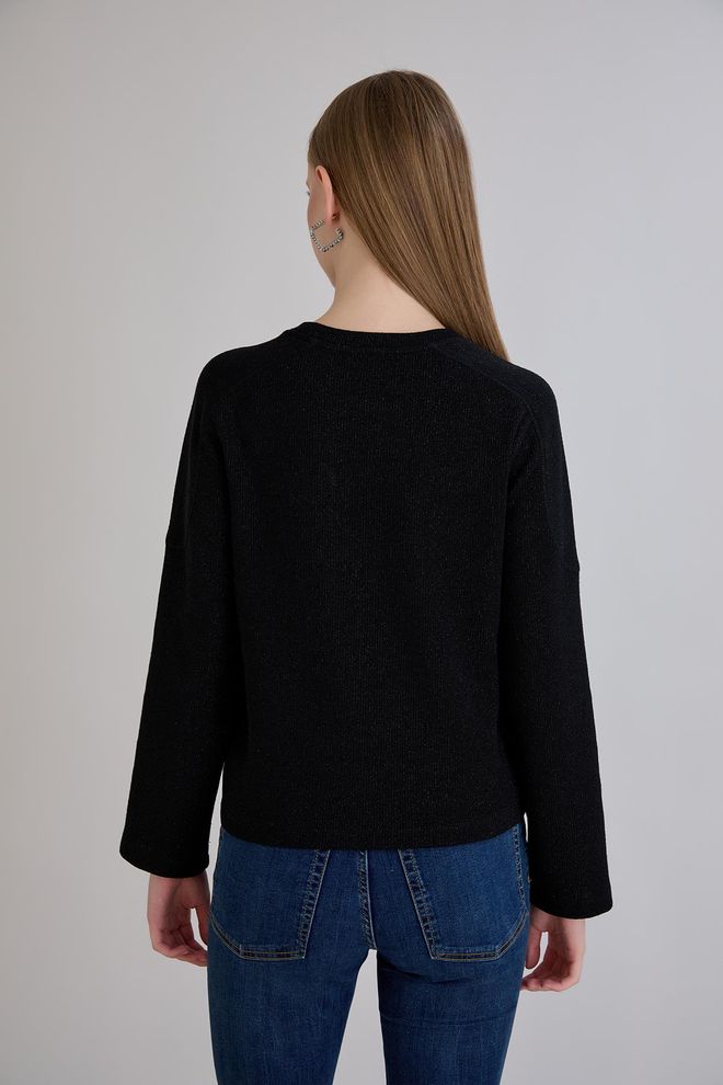 Sortie Collection Black Casual Elegant Sweater For Work & Party Wholesale Clothing Work