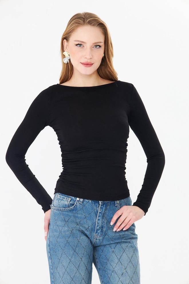 Sortie Collection Black Casual Elegant Blouse Wholesale Clothing Casual