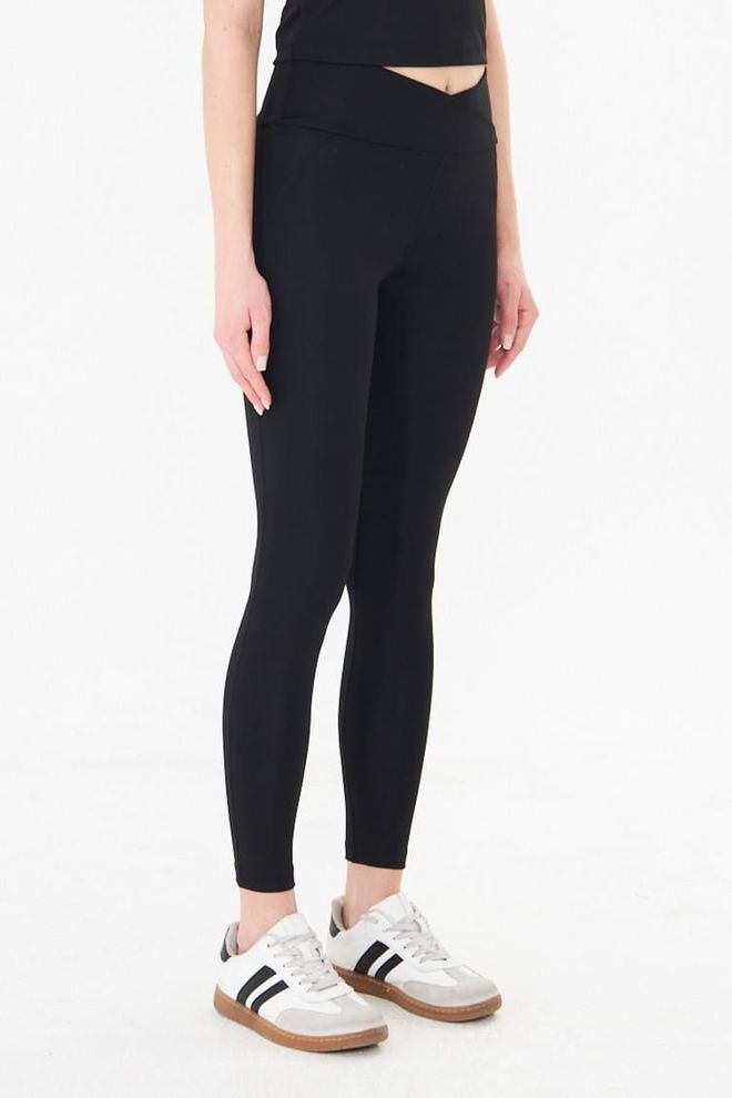 Sortie Collection Crne Tajice Visoki Struk Uske Nogavice S Džepom S Patentnim Zatvaračem Veleprodaja odjeće Sport