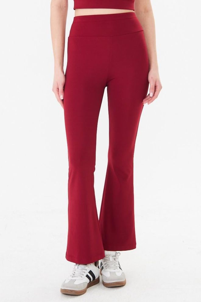 Sortie Collection Claret Red Leggings Sport & Casual Flare Leg Wholesale Clothing Spring