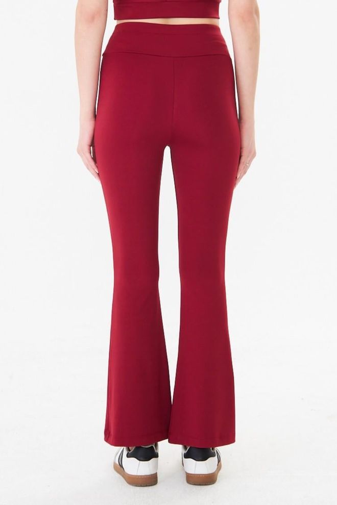 Sortie Collection Claret Red Leggings Sport & Casual Flare Leg Wholesale Clothing 1