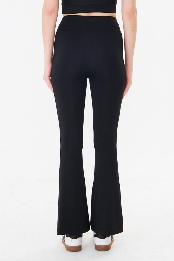 Sortie Collection Black High Waist Flare Leggings Wholesale Clothing 1