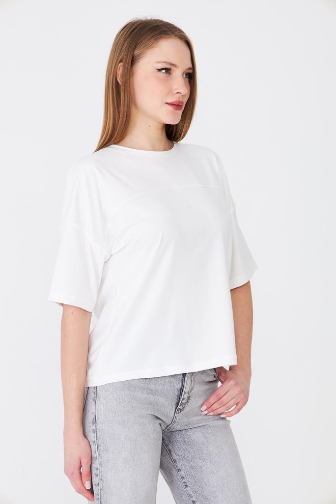 Sortie Collection Maglietta Bianca Casual Vestibilità Oversize Abbigliamento all'ingrosso 5