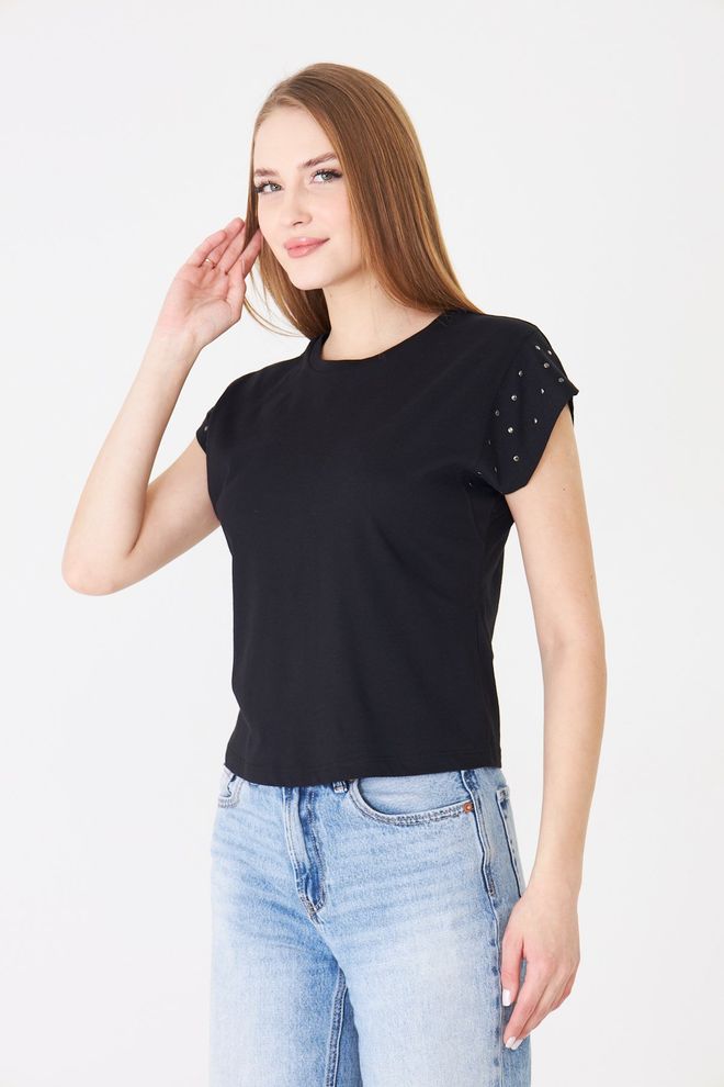 Sortie Collection Schwarz Lässig Streetwear Sport T Shirt Großhandelskleidung 5