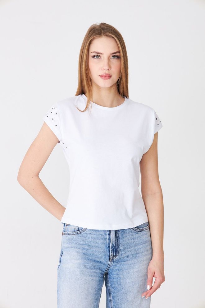 Sortie Collection Weiß Lässig Streetwear T Shirt Großhandelskleidung Lässig