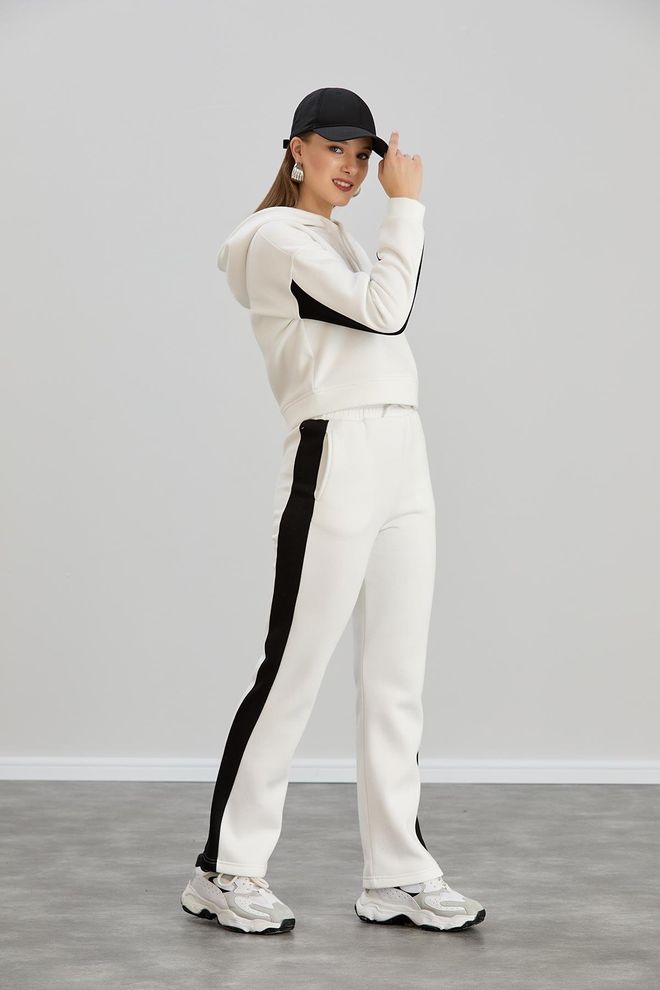 Sortie Collection White Casual Sport Streetwear Set Wholesale Clothing Fall