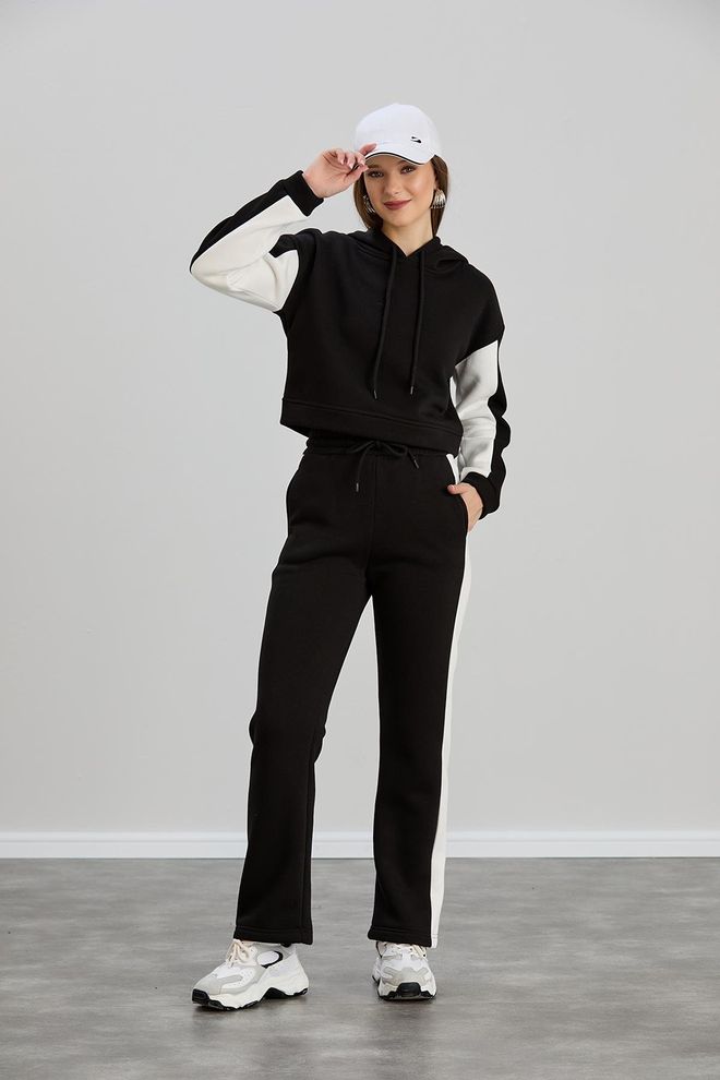 Sortie Collection Set Črna Šport Ležerno Ulična Oblačila Oblačila na debelo Ležerno