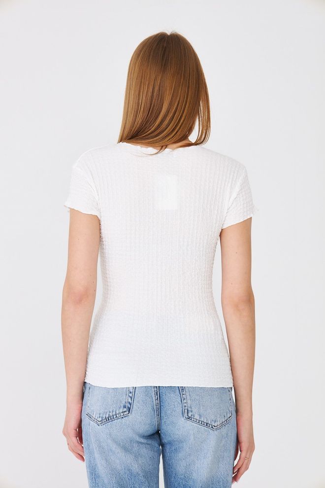 Sortie Collection White Casual Slim Fit Plain Short Sleeve Tshirt Wholesale Clothing Lounge