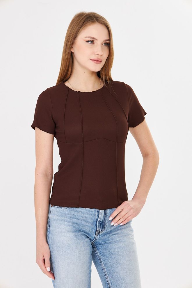 Sortie Collection Rudas Kasdienis Elegantas Marškinėliai Didmeninė prekyba drabužiais Kokteilinė