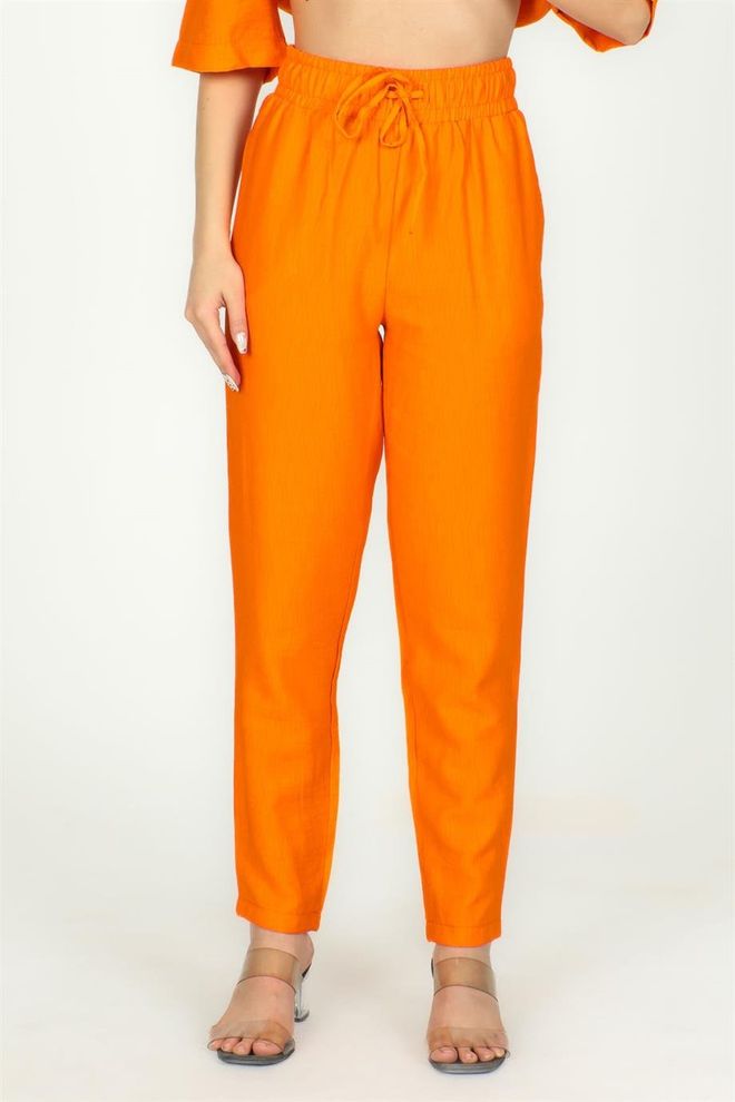 Sortie Collection Еластичне Панталоне За Плажу До Струка Наранџасте Велепродаја одеће Неформалан